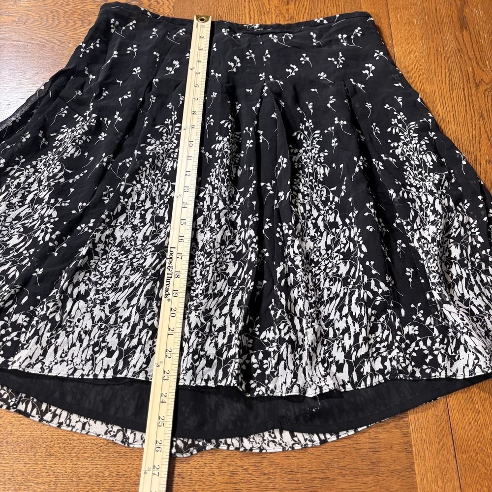 Jones New York Silk Skirt Womens 16 Quiet Luxury Career Elevated Office Capsule - Picture 4 of 7